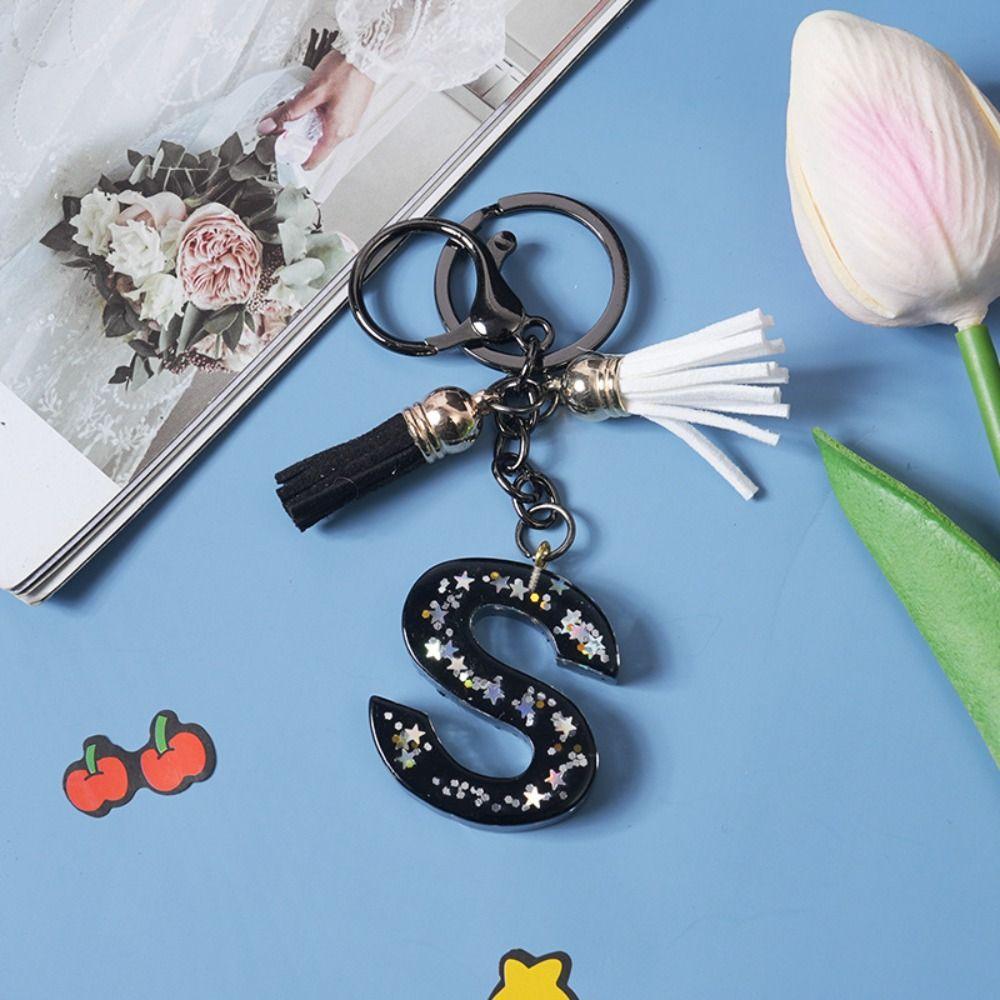 Изысканный Английский Алфавит Сумка Подвеска Буквы A-Z Алфавит Инициалы Блестящий Брелок Женский Подарок