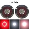 2pcs 12V-24V Car Turn Signal Light Round Rear Brake Lamps 16LEDs Tail Stop Lamp for Truck Trailer RV Caravan MK-127