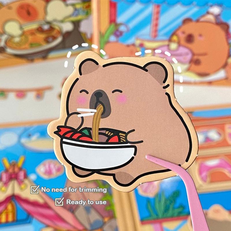 Капибара Магнит на холодильник Мультфильм Игра Книга День рождения Мероприятия Справочник Тихая Книга Целый Детский Декоративный