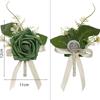 Elegant Artificial Rose Boutonniere Corsage with Delicate Craftsmanship Floral Brooch for Formal Gatherings Party