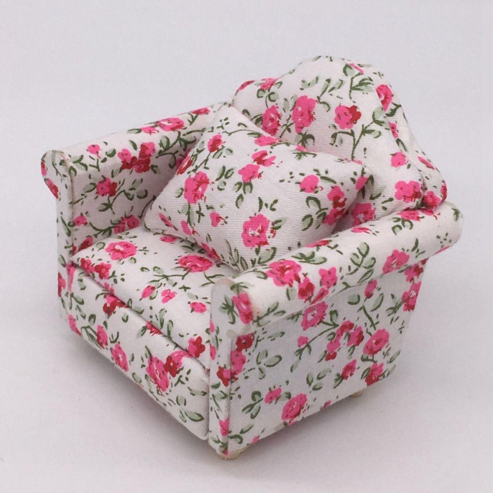 1:12 Кукол Девочки Подарки Мини Мебель Игрушки Миниатюрный Мягкий Диван Кукольный Домик Игрушка для Ролевых Игр