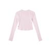 Puma Дышащая облегающая футболка с круглым вырезом с длинными рукавами, женские топы, светло-фиолетовые 627754-60