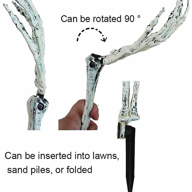 Хэллоуин страшный реквизит модель пластиковый скелет руки реалистичный размер поддельные человеческие руки кости для дома с привидениями декор