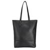 Miyabi Leather Tote Bag Business Tote Large Capacity A4 B4 Leather Genuine Leather Commuting To Work or School Black Lightweight Casual Vertical