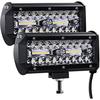 Светодиодный рабочий фонарь 7 дюймов 240 Вт Cree Led Дополнительная фара 12 В 27 000 лм Автомобильный прожектор для бездорожья Водонепроницаемый рабочий фонарь IP67 (Пакет из 2)