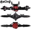 Metal Alloy Front Middle Rear Straight Axle with Servo Base for 1/10 RC Rock Crawler Car Axial SCX10 RC 4WD D90 Upgrade Parts