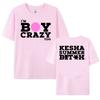 I'M BOY CRAZY TOO TEE Kesha’s New Album Is Out 2025 T-shirt Short Sleeve Summer Female Tshirts O-neck Fashion Women Streetwear