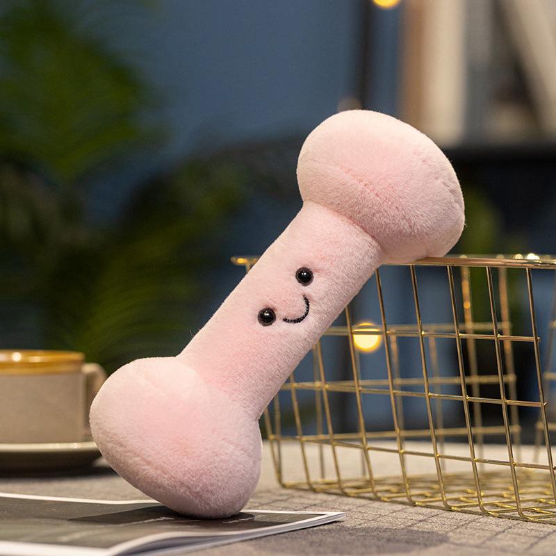 Очаровательная плюшевая кукла гиря гантель - Забавная фитнес-игрушка и уникальный подарок на день рождения