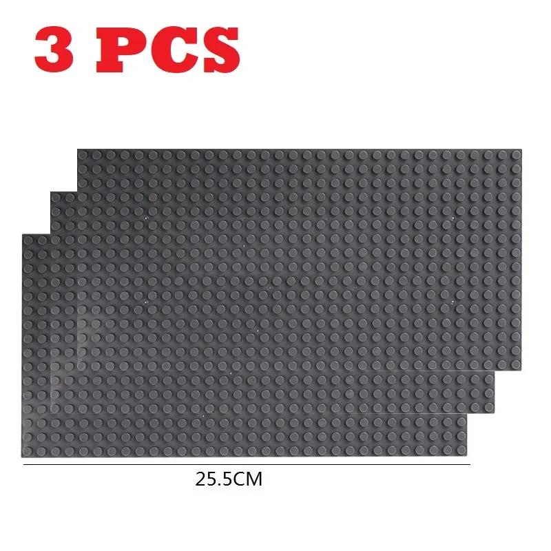 3 шт. Классические базовые пластины, блоки 32x32, 32x16 точек, ABS-пластик, строительные базовые пластины, кирпичи, сборка, город, дорога, друзья, городские игрушки