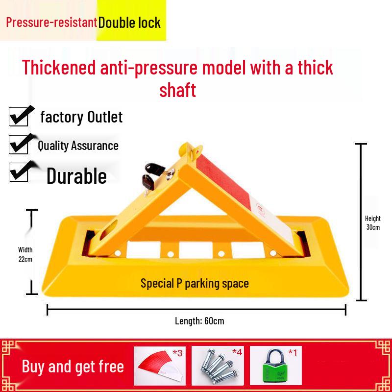 Сверхпрочный треугольный напольный замок для парковочного места для гаражей