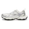 Li Ning Нескользящие, износостойкие, дышащие низкие массивные кроссовки Мужские Белый Серебристый AGCW055-4