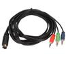 9-контактный Mini DIN 9-контактный на 3,5 мм Кабель Гибкий 1,8 м / 5,9 фута Звуковой адаптер Шнур Plug and Play DIN на 3 Кабель Использование с усилителем