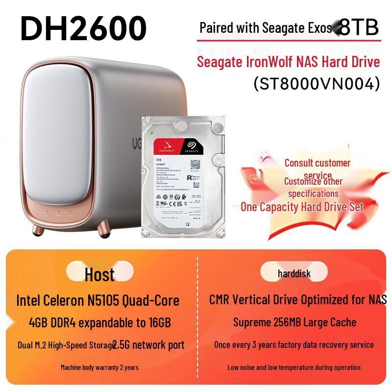 UGREEN DH2600 Dual-Bay Private Cloud NAS Server