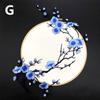 Plum Blossom Flower Applique Clothing Embroidery Patch Fabric Sticker Iron On Patch DIY Craft Repair Clothes Sewing Accessories