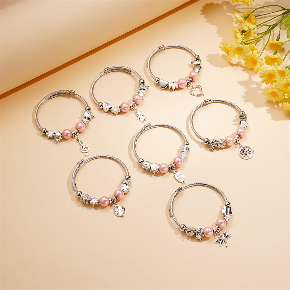 Модный европейско-американский браслет в стиле Панджиа с бисером и стразами для женщин