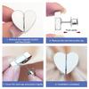 Heart-Shaped Curtain Magnets Curtain Buckles Keep Curtain Closed Curtain Closure Clips Prevent Light Leaking for Home Bedroom Bathroom Office