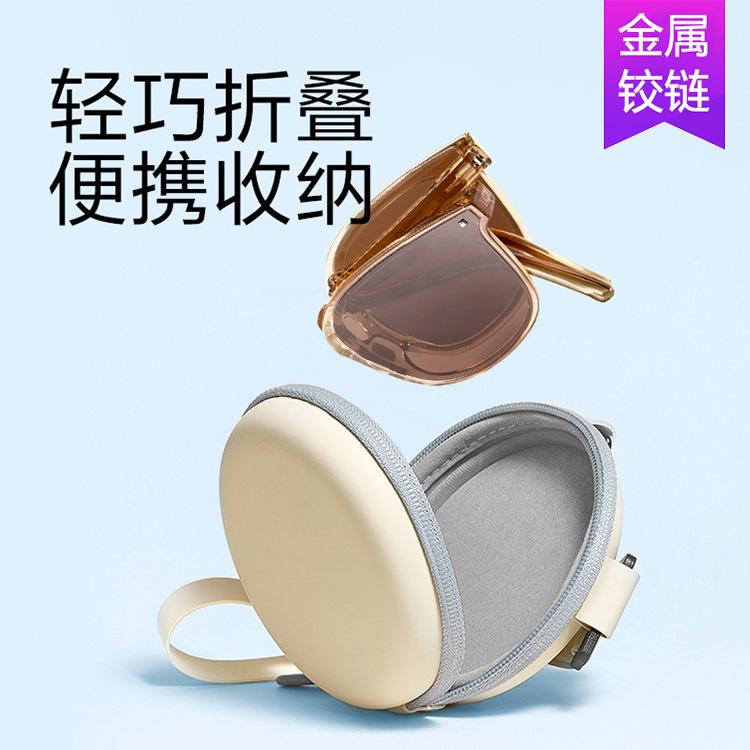 Folding sunglasses pocket air cushion sunglasses women's sunscreen glasses UV protection sunglasses men's driving trend
