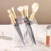 Clear Makeup Brush Holder 4 Grids Spinning Cosmetic Container Desk Pencil Storage Cup Cosmetic
