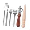 Leather Tool Kit,Leather Work Tools Supplies Portable Crafting Kit Grooving Edger for Sewing Wallets