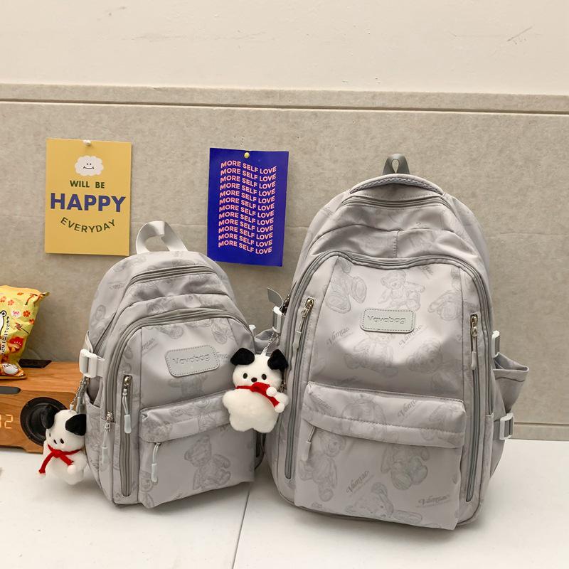 Рюкзак с принтом медведя для девочек — подойдет для студентов колледжей, старших классов, учащихся младших классов и учащихся младших классов