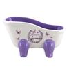 [A2553] - Ceramic Soap Dish 'Couleurs Lavande' Purple White (retro Bathtub) - 130x75mm