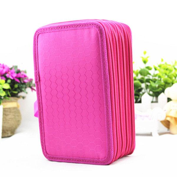 Three-zip Pencil Bag Art Drawing Pencil Bag Student Stationery Storage Bag 48 Color Lead Pencil Case