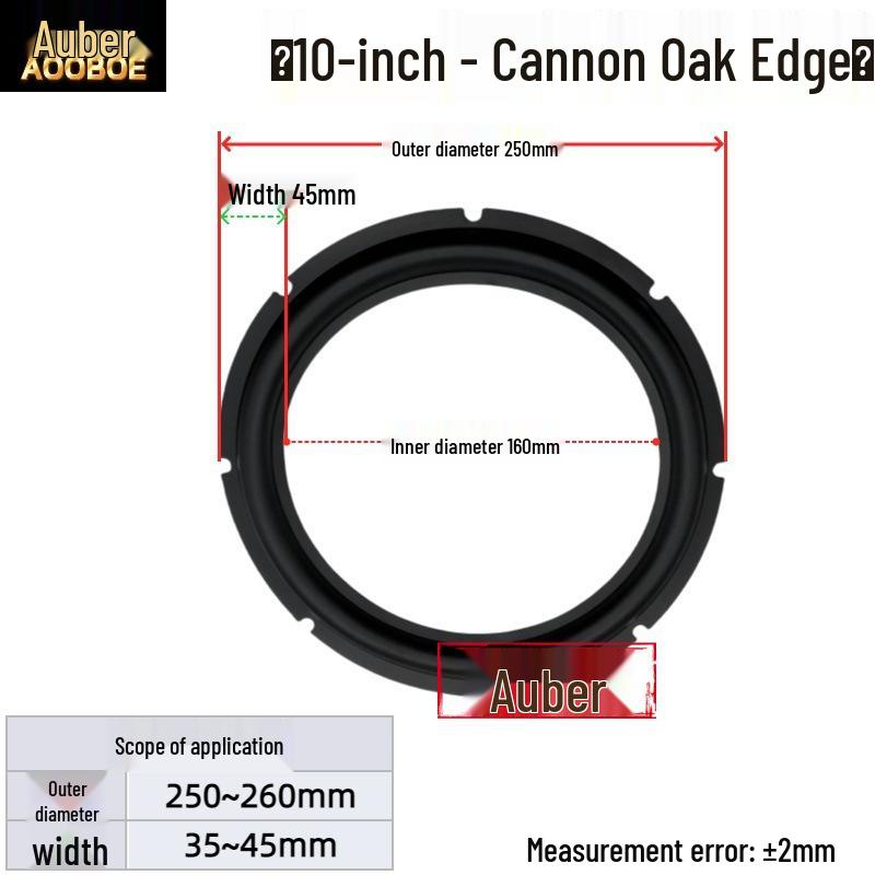 6.5" 8" 10" Speaker Subwoofer Rubber Edge Ring Accessories