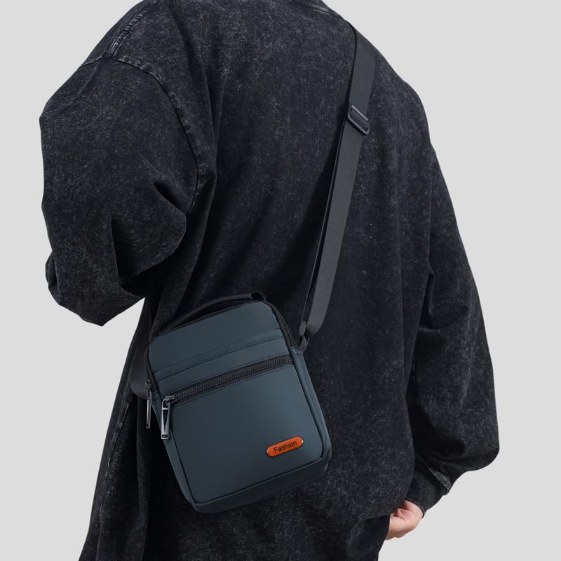 Мужская сумка через плечо, большая вместимость, вертикальная сумка для поездок на работу и обратно