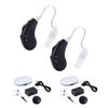 Official Shop Japan Comfortable Hearing Black Includes 2 Dedicated Rechargeable Ear Discreet 4 Volume Easy Great Gift for Respect for the Aged Day