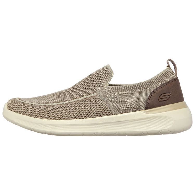 Skechers Lattimore Warner Сетчатая ткань Спортивные Низкие Повседневные Кроссовки Мужские Хаки 210275-KHK