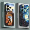 Чехол для телефона для Xiaomi Redmi 15C 14C 12C 13C Redmi Note 15 14 13 12 11 10 Pro Plus 5G 12S Мягкий чехол Раскраска Ван Гог Звездная ночь