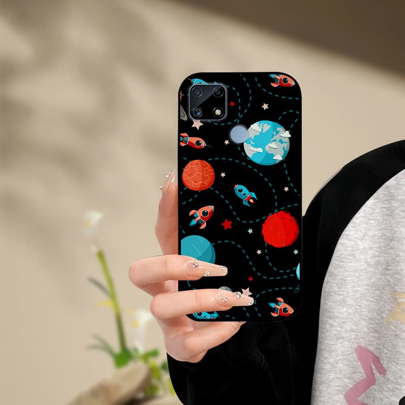 Silicone Phone Case For Realme C25s C25 Cover Painted Soft For Realme C25 C25S C21 C21Y C25Y Phone Case RealmeC25s C 25 s Funda