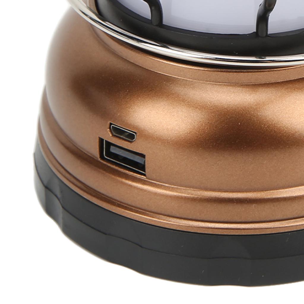 LED Camping Lantern USB Rechargeable Solar Powered Camping Light for Emergency Hiking Home