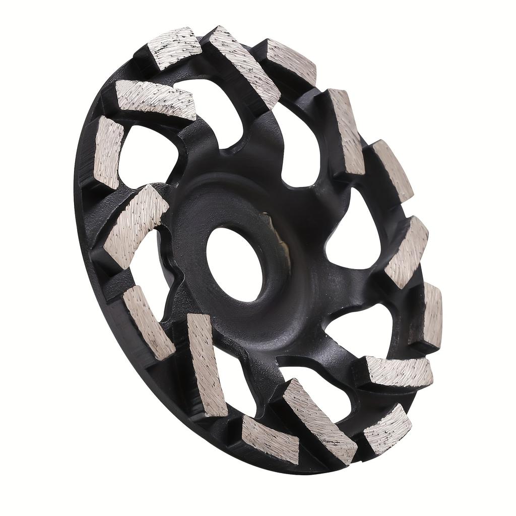 5-inch Diamond Cup Wheel, Suitable for Concrete and Stone - High Durability Grinding Disc with Beveled Teeth, Angle Grinder Compatible