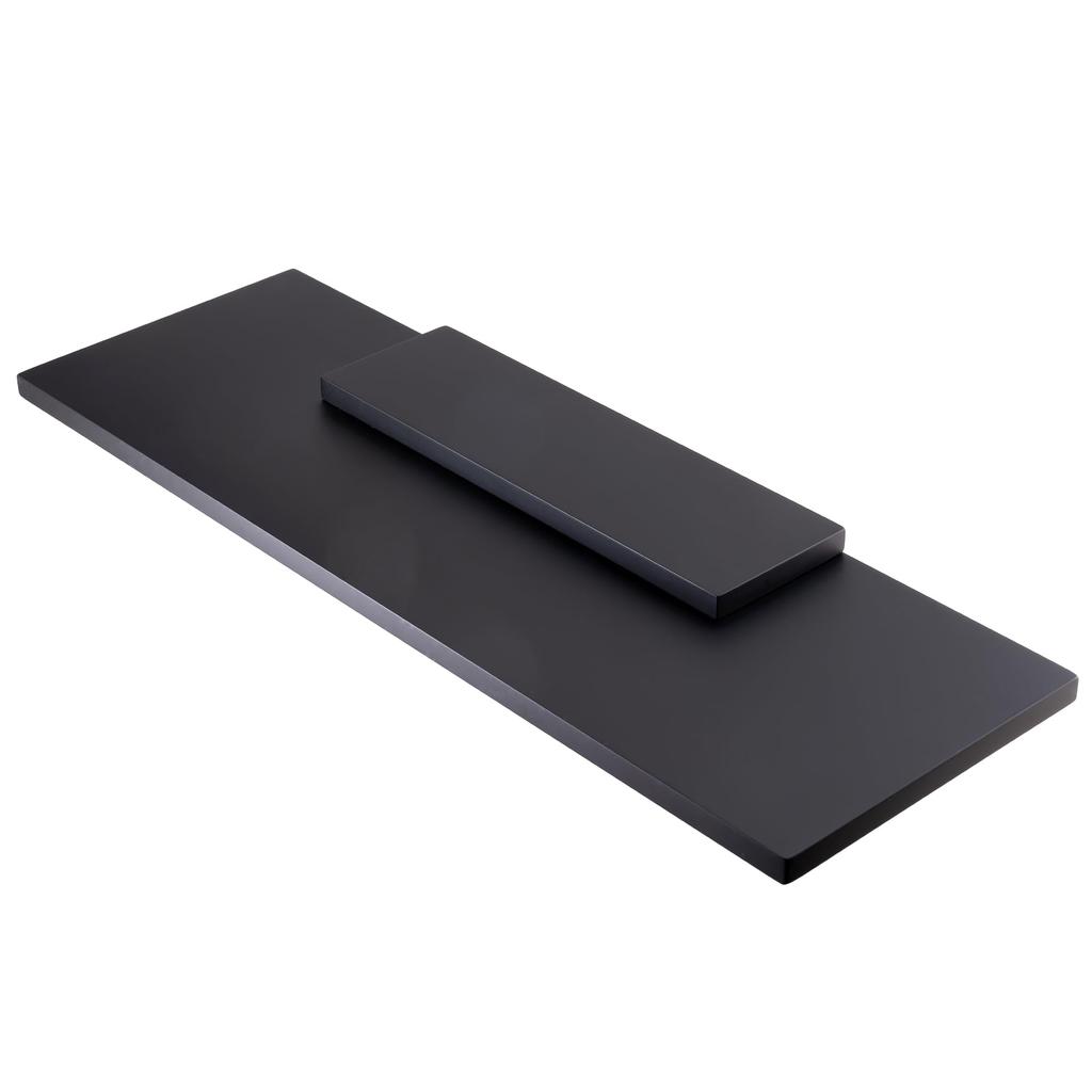 Gingado Long Angle Stand X Hina Altar Black Hina Altar Decoration Stand Buddha Statue Figure Ornament Seven Lucky Gods (39 13cm) 2-tier MDF/Matte