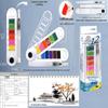 12-36 Color Watercolor Paint Kit for Beginners: Solid Powder Paint Set