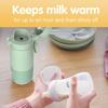Портативный подогреватель молока для ребенка, перезаряжаемый USB-подогреватель бутылочек для воды, грудного молока, детской смеси на ходу, быстрый подогрев и точный контроль температуры
