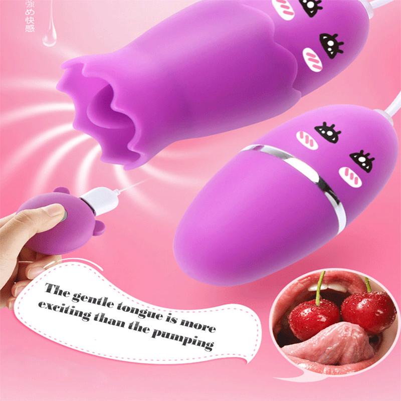 Соска присоски язык вибратор груди массажер G Spot клитор лизать секс-игрушки