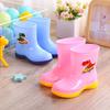 Waterproof Cartoon Rain Boots for Boys Girls Aged 8 To 11 Non-Slip Warm Rubber Shoes for Kids Comfortable Rain Footwear