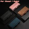 For Xiaomi 14/13/12/11...Poco X3/X4/M3...K20/K30...Redmi Note 9/Note 10...Retro Frosted Leather Multi Card Wallet Anti Theft Brush Design Phone Case