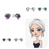 Серьги Panjia Pandora из стерлингового серебра 925 пробы, геометрической формы, вечные круглые украшения