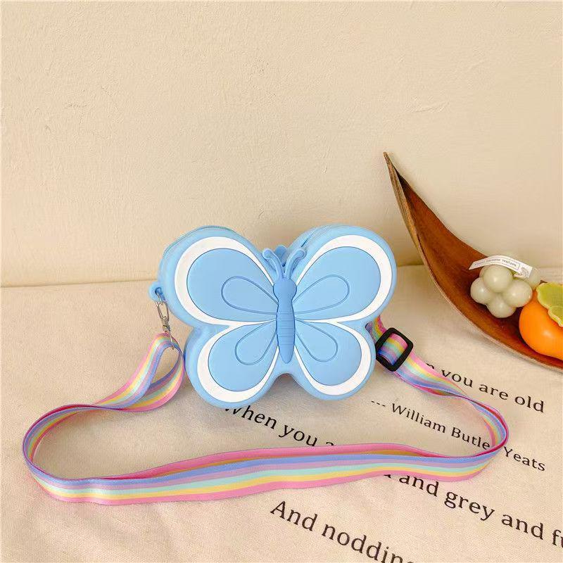 Очаровательный мультяшный силиконовый кошелек для монет в виде кролика и сумочка через плечо для маленькой девочки