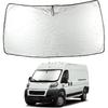 ROCCS Windshield Sunshade UV Ray Reflector for 2014-2025 Dodge RAM ProMaster Full Size Cargo Van Chassis Cab Cutaway Front Window Sun Shade Shield