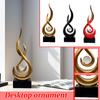 Modern Flame Resin Sculpture, Art Deco - Decorative Statue