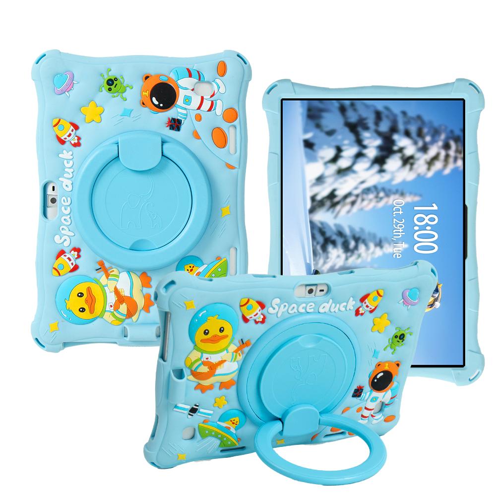 Универсальный чехол для планшета 24 см*17 см 10.1 Мягкий силиконовый для 10 10.1 Мультяшный Вращающийся Планшетный ПК на Android Силиконовый Дюймовый Мягкий Чехол