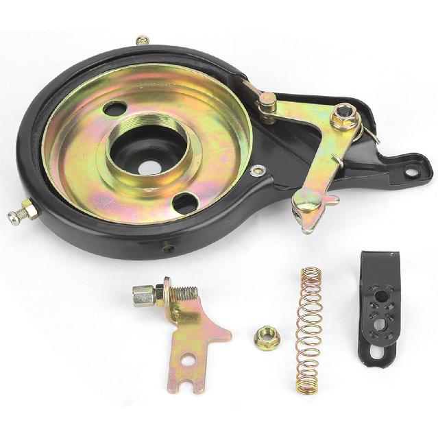 Hapivida Rear Band Drum Brake Assembly, Universal Bike Hub Brake Rear Roller Brake Kit Solid Wheel Up Brake Cylinder Repair Kit