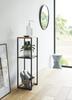 Yamazaki Humidifier Stand, Black, Approx. W25 x D25 x H80cm, Tower, Small ItemPlanter Stand, 5984