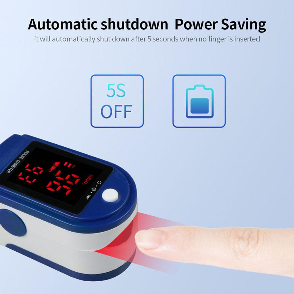 Digital Display Fingertip Pulse Oximeter Blood Oxygen Saturation Detector Pulse Rate Monitor Portable Oximeter Heart Rate Sleep Monitoring
