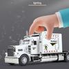 1/24 Peterbilt 389 Седельные тягачи Грузовик Сплав Американский Мускул Грузовик Модель Игрушка Литой Металл Звук и Свет Машина Игрушка для Детей Транспортное средство