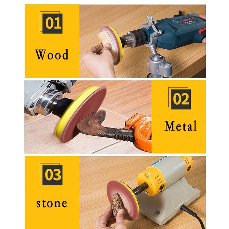 50/100pcs Set 2 Inch Sanding Discs Pad Kit for Drill Grinder Rotary Tools with Backer Plate Includes 60-2000 Grit Sandpapers